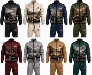 LONG MISSION INDUSTRY Chándal Casual de Invierno para Hombre, 100% Algodón, Transpirable, Ligero, con Capucha y Cordón Ajustable - Product Image 5