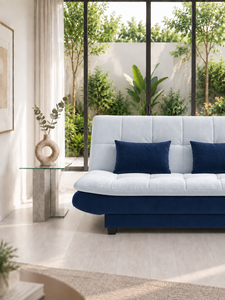 Sofá Cama Convertible Roblox Azul Marino de Emerald Sofa Manufacturer, Sofá para Hotel, Apartamento, Villa, Casa, Tela Personalizada con Respaldo Acolchado - Product Image 5