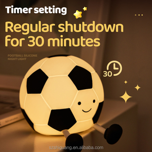 Offre Spéciale LED Mini Soft Football Night Light Fonction tactile blanc chaud pour <span class=keywords><strong>chambre</strong></span> d'enfant-Cadeau d'anniversaire pour garçon - Product Image 3