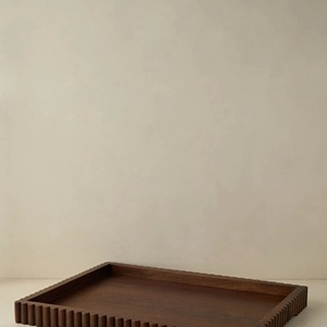 OEM ODM Custom Wooden Serving <b>Tray</b> Premium Solid Wood Butler Tea Coffee Display Board - Product Image 2