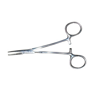 Instrumentos Médicos Quirúrgicos, Pinzas Halsted Mosquito de 5 Pulgadas de Longitud, Patrón Estándar Curvo, para Cirugía General, 1X2 Dientes - Product Image 3