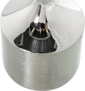 <b>Night</b> Edit Candle <b>Stand</b> Durable Home Decoration Metal Candle Holder Tall Textured Base White Candle Included - Product Image 3