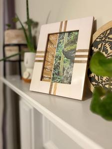 Marco de Fotos con Incrustaciones Florales, Hecho a Mano, Decoración para el Hogar - Product Image 2