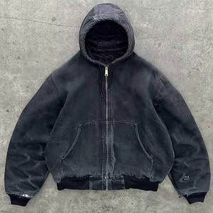 Sudadera con Capucha de Alta Calidad, 100% Algodón, con Efecto Desgastado por el Sol, Personalizada, Transpirable, con Estampado de Pedrería, Tela Francesa, Premium - Product Image 4