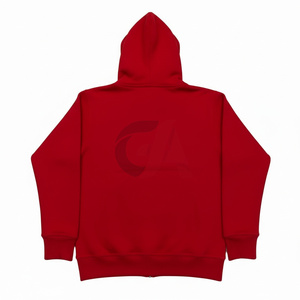 Sudadera con capucha OEM para hombre, con cremallera, estampada, 100% algodón, forro polar, cómoda, estilo urbano, lavado ácido 2026 - Product Image 5