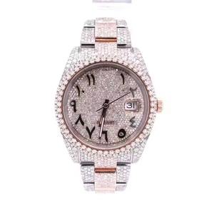Montre de luxe en moissanite de qualité supérieure, étanche, sertie de diamants, pour homme, disponible dans le monde entier - Product Image 6