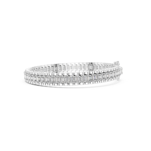 Wholesale Supply Moissanite Diamond <b>Bracelet</b> with Emerald Cut Vintage-Inspired Design and <b>Adjustable</b> Chain at Best Price - Product Image 3