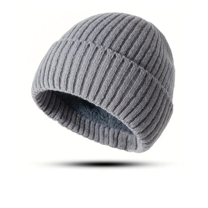 Process Impex Unisex Checkered Ripped Beanie <b>Hat</b> 100% Acrylic Winter Contrast Color Cuff Adult Size 56-58CM Casual Fishing - Product Image 4