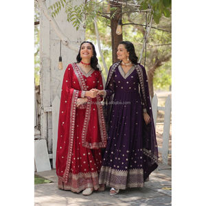 2024 COLECCIÓN DE 2017 Modest Anarkali Suits para bodas Festivales Soirees Making You the Epitome of Elegance - Product Image 3