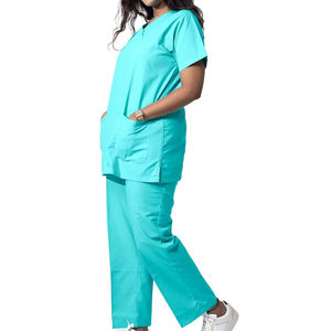 Tenues médicales en toile 100 % coton pour femmes, uniformes d'infirmière, blouses d'hôpital avec couleurs personnalisables et détection d'aiguilles - Product Image 5