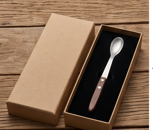 Cuillère à cocktail en acier inoxydable de qualité supérieure avec manche en bois, ustensiles de bar minimalistes, cuillères à cocktail pour mélanger les cocktails - Product Image 6