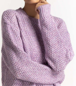 Suéter de Punto Bordado Otoño Invierno, 100% Lana y Algodón, Estilo Vintage, Vestido Camisero para Hombre y Mujer, Cárdigan Cálido de Punto - Product Image 2