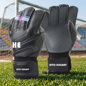 Gants de gardien de but de football professionnels de nouvelle conception, protection des doigts en latex, enfants, adultes, gants de gardien de but de football confortables - Product Image 4