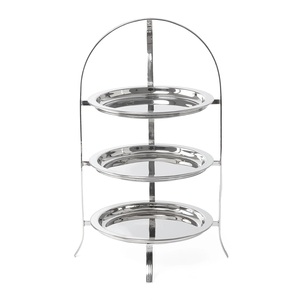 Home Hotel Restaurant Use Excellent Design Metal <b>Cake</b> <b>Stands</b> <b>3</b> <b>Tier</b> Designer Top Tabletop Decorative Stylish <b>Cake</b> <b>Stand</b> - Product Image 4