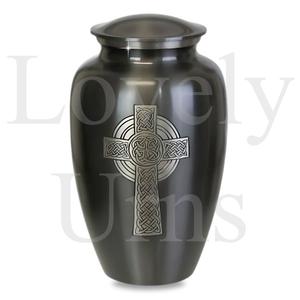 Urna de Latón con Cruz Celta Atemporal, Elegante Recipiente Decorativo para Cremación, Recuerdo Conmemorativo, Decoración para el Hogar, Adorno de Mesa para Funeral - Product Image 4