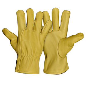 Wholesale Heavy Duty Leather Work Gloves Industrial Cowhide Driver Welding Gloves Construction - Product Image 3
