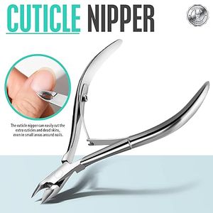 4 Pcs Stainless Steel Cuticle Nipper Set Professional Curved Nail Clippers and Manicure Tools - Product Image 2