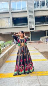 Women <b>African</b> Beaded Long <b>Dress</b> Dashiki Ethnic Long Sleeve Solid Pattern Casual Festival Wear - Product Image 3
