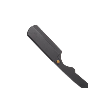 Professional Stainless Steel Straight Single Blade Barber Shaving <b>Razor</b> with Wooden Handle Face Shaving Tool for <b>Men</b> - Product Image 3