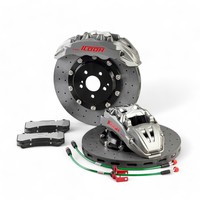 طقم فرامل كربون سيراميك عالي الأداء ICOOH IC6 مقاس R19-R21 380/390/395/400/410 مم لسيارة BMW M5 E60