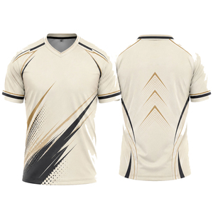 เสื้อกีฬาสีดำเหลือง คอวี แขนสั้น เสื้อทีม ชุดกีฬาแบบกำหนดเอง สำหรับทีมกีฬา - Product Image 5