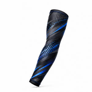 Custom <b>Compression</b> <b>Arm</b> <b>Sleeves</b> Men Athletic Sports Fitness Running Cycling Training Breathable Stretch Support Protective - Product Image 2