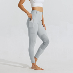Pantalones de Montar a Caballo para Mujer con Logotipo Personalizado y Bolsillos Laterales con Cremallera para una Moda Ecuestre Elegante y Diversión al Montar a Caballo - Product Image 6