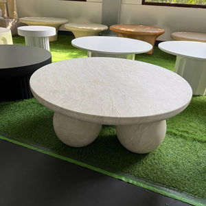 Mesa de Centro Moderna para Exteriores de Hormigón GFRC, Ligera, de Fibrocemento, Resistente al Agua, Duradera, para Patio, Jardín, con Garantía de 24 Meses - Product Image 5