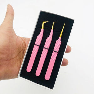 ชุดแหนบต่อขนตาสแตนเลสสีชมพู DANTRIC IMPLANTS DE-741 ขนาด 10 มม. ปลายเรียบ บรรจุกล่องอย่างดี - Product Image 4