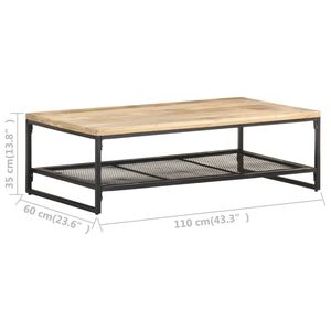 Table basse en bois naturel et noir - Product Image 6