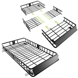 Portapacchi da Tetto Resistente 162x99x15 cm con Rete Elastica e Ganci a Cricchetto per Auto - Product Image 2