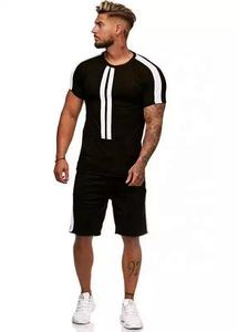 Conjunto de pantalones de dos piezas para hombre, camisetas de fitness, ropa deportiva holgada informal para correr, novedad de verano - Product Image 3