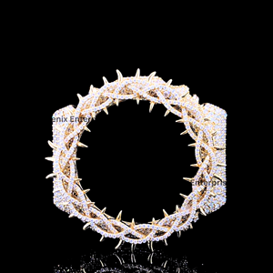 Luxury <b>Iced</b> <b>Out</b> <b>Watch</b> Case Cover Gold Plated Moissanite Diamond Hip Hop Custom <b>Watch</b> Bezel Case for Men Jewelry - Product Image 1