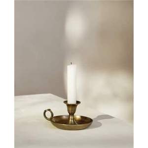 Candelabro de Metal Dorado Estilo Nórdico - Portavelas Individual para Cena Romántica y Decoración Interior Moderna - Product Image 6