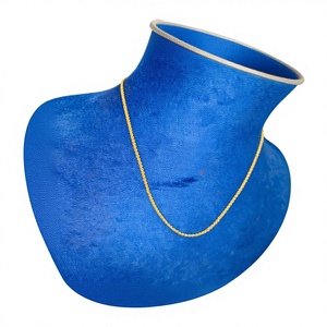 Cadena de Oro Sólido 22K Clásica, Diseño de Cuerda, Oro Amarillo 916 Auténtico con Sello, Joyería de Eslabones Delgados y Trenzados para Hombres y Mujeres - Product Image 2