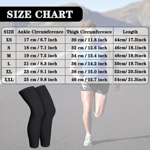 Manchons de compression haute performance pour les jambes, pour le jogging, la course à pied, l'athlétisme longue distance, respirants, en tissu à séchage rapide - Product Image 6