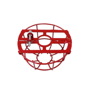 Cage de protection pour sprinklers commerciaux, en acier 3/4" thermolaqué rouge, modèle QF SG3427R, pour incendies de classe A/B et protection aéroportuaire - Product Image 3