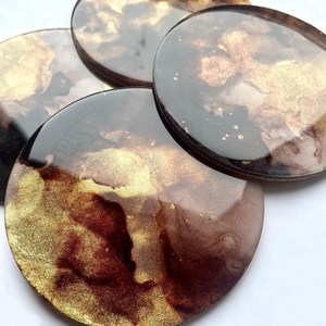 Most Selling Resin <b>Coasters</b> Set Stylish <b>Drink</b> <b>Coasters</b> for Tea or Coffee and Beverage Use Available at Export Price - Product Image 4