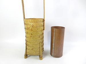 Cesta de Bambú Japonesa Vintage, Florero Tejido a Mano, Arreglo Floral Natural, Decoración Ikebana, Proveedor y Fabricante - Product Image 2
