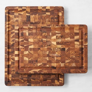 Tabla de cortar de madera de acacia de primera calidad, apta para cuchillos, con orificio para colgar, para servir verduras, queso y otros alimentos en la cocina, en oferta. - Product Image 2