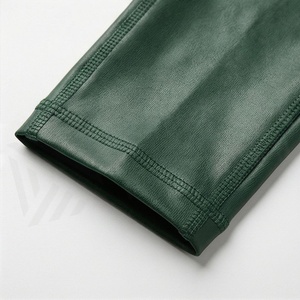 Leggings en similicuir de haute qualité, couleur personnalisable, coupe ajustée, vêtements de sport pour femmes - Product Image 6