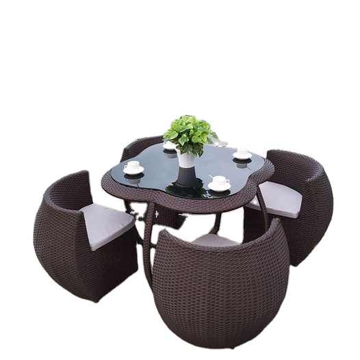 View of Vynxaria Outdoor Chair Set of 2 Weather Resistant Plastic Modern ...