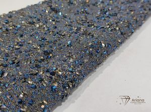 Malla de Cristales de Aguamarina AB Premium con Efecto Aurora Boreal para Vestidos de Novia, Manualidades y Accesorios de Moda - Product Image 4