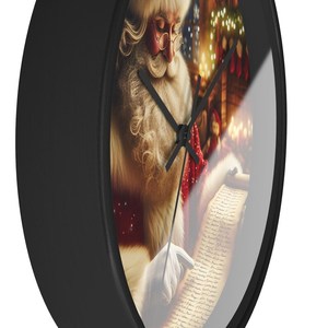 Large <b>Modern</b> Resin Analog Quartz Round <b>Wall</b> <b>Clock</b> with Snowflake Pattern Antique Design for Living Room Single Face Christmas - Product Image 6