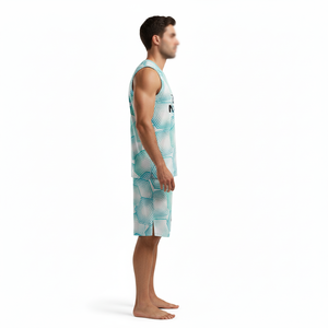 Custom Men Team Mesh Reversible Embroidery High Quality Sublimation Basketball Uniform Low Price Basketball Jersey & Short - Product Image 4