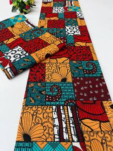 Ghana African Wax Print Ankara 100% Cotton <b>Fabric</b> Vibrant Design for Clothing Craft Loincloth Congo - Product Image 2