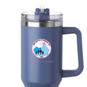 Vaso Térmico de Acero Inoxidable de 40 oz con Asa, Personalizado con el Logotipo de Jack and Jill Martha's Vineyard, de Gran Capacidad - Product Image 3