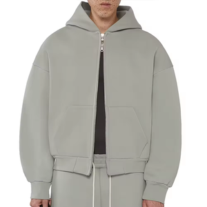 Sweat à capuche ample en molleton vert olive avec strass, 100 % coton, anti-rétrécissement, haute qualité, style streetwear - Product Image 3