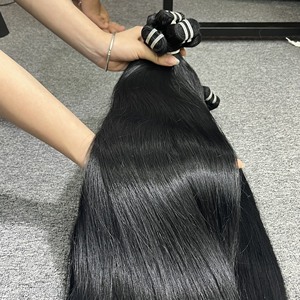 VQHAIR Extensions de cheveux Remy vietnamiennes à double tirage, prix d'usine, extensions de cheveux humains bouclés birmans 100gr/1 paquet compétitif - Product Image 2
