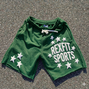 กางเกงกีฬา REXFIT SPORTS สำหรับออกกำลังกาย ผู้ผลิต OEM กางเกงยิมผู้ชายแบบพรีเมียมสั่งทำพิเศษ กางเกงบาสเก็ตบอลตาข่ายพิมพ์ลายพัฟ - Product Image 4